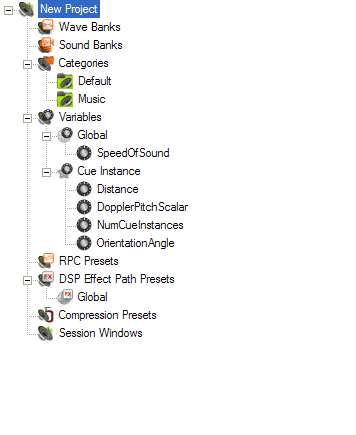 XACT7f4 project tree